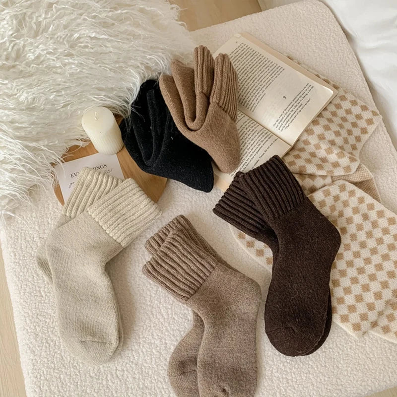 Womens Thickened Wool Breathable ComfyWear Socks